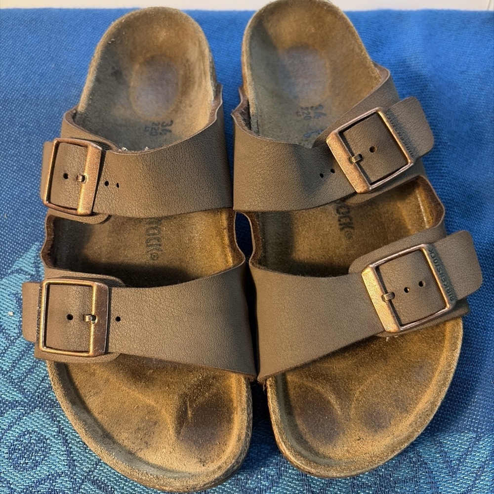 Birkenstock Kids Youth Sandals Size EU 34/US 3 Regular Mocha Brown